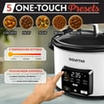 thumbnail image 4 of Gourmia 4.5 QT Programmable Slow Cooker, 5 Presets, Keep Warm, White, 4 of 11