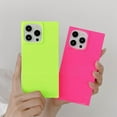 thumbnail image 2 of Neon Yellow Phone Case for iPhone 15 (6.1in),Trendy Stylish Chic Glossy One Piece Design Slim  Strong Protective Cover(iPhone15 6.1",Neon Pink), 2 of 9