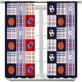 thumbnail image 3 of Basketball Curtains for Boys Bedroom Decor,Blue Red Navy Football Soccer Baseball Sports Window Treatment Set for Kid Teen Living Room Nursery 2 Panel Sets,42x54 Inch, 3 of 6