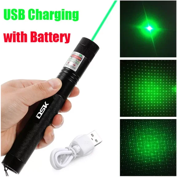 1Mw 900Miles Assassin Green Laser Pointer Pen Visible Beam Light Lazer Torch