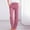 Pink, variant on Odbmxy Brown Jeans for Women Plus Size Long Straight-Leg Plus Womens Pants Solid Elastic Casual Loose Pants