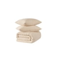 thumbnail image 6 of Brooklyn Loom Oversized Marshmallow Plush 100% Microfiber Polyester Ivory 3-Piece King Comforter Set, Solid Casual themed, Adult Bedding, OEKO-TEX Certified, 6 of 10