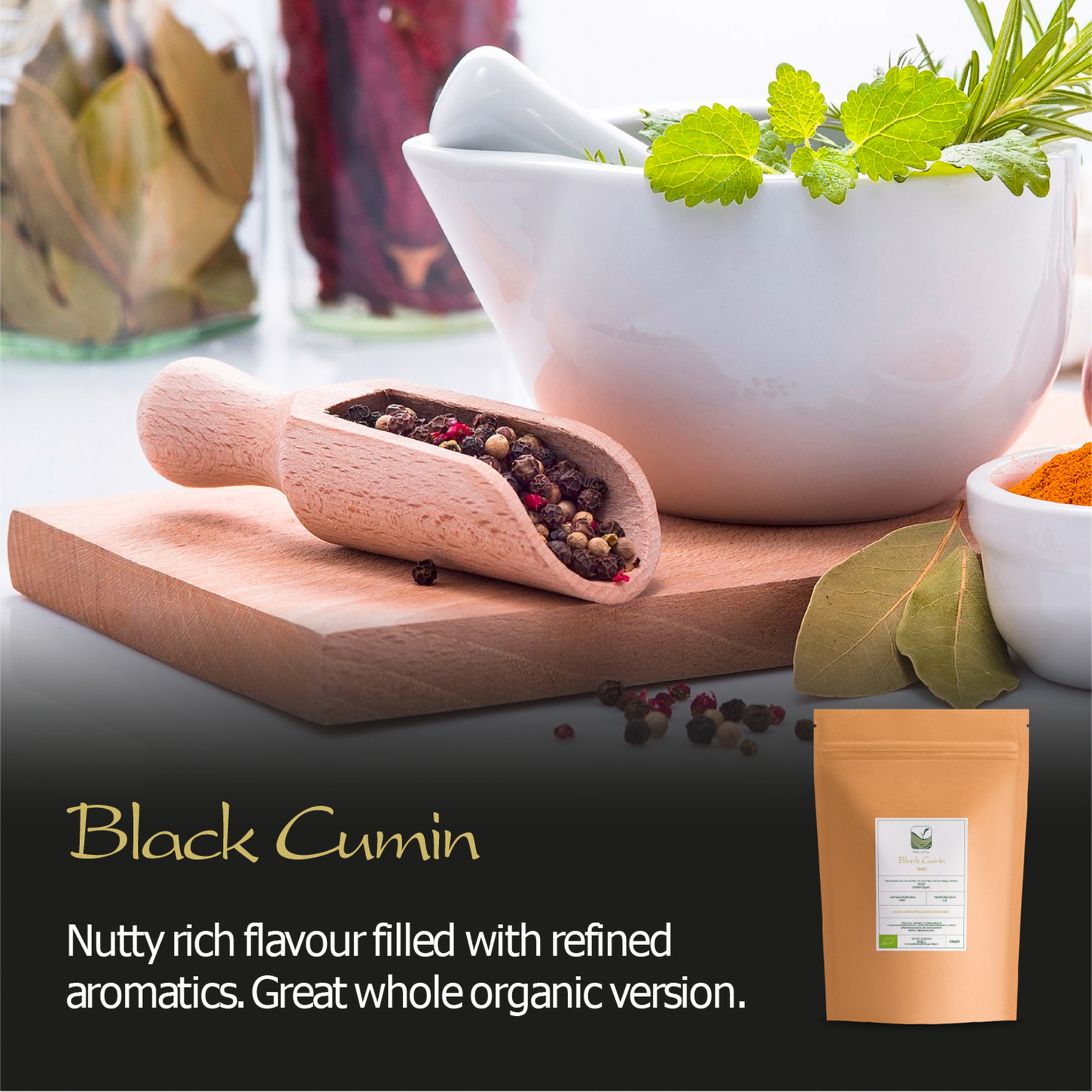 Cumin Black Seed Organic Nigella - Nigella Sativa Seeds Gourmet Quality 500g