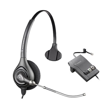 Plantronics Headset Amplifier - Plantronics SupraPlus HW251 Mono Corded Headset 64336-31 w/ M22 Amplifier