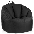 thumbnail image 1 of Bouclair Black Canvas Bean Bag, 1 of 10