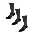 thumbnail image 2 of Wrangler Comfort Compression Crew Socks for Men, Size 6-12, Gray, 3 Pairs, 2 of 5