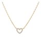 thumbnail image 1 of Corazón Zircon Colgante Collar Rhinestone Zircon Corazón Collares Cadena de Cristal Joyería para Mujeres Niñas Corazón Collar Colgante, 1 of 4