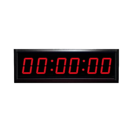 Digital Wall Alarm Clock with Remote Control, 4 Inch, 6 Digit Hh: mm: Ss
