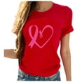 thumbnail image 2 of Qiopertar T-shirt à Manches Courtes Imprimé Col Rond Mode Décontractée pour Femmes Grandes Économies de Vacances! Offres de la Semaine Liquidation, 2 of 6