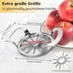 thumbnail image 3 of Rebanador de manzanas, versión mejorada con 12 cuchillas, extra grande, de acero inoxidable, ultra afilado, deshuesador y divisor para manzanas de hasta 4 pulgadas (actualizado en plata), 3 of 6