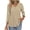 BrownStripe, variant on MOSHU V Neck Womens Tops 3/4 Length Sleeve Tops for Women Babydoll Tunic Dressy Casual Womens Blouses