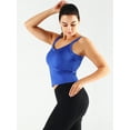thumbnail image 6 of Cadmus Women's Sport Bra Athletic Tank Top for Running Yoga Workout Crop Top, Blue, 2196, Large, 6 of 8