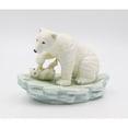 thumbnail image 2 of Ceramic Polar Bear Mon and Cub Figurine 9.25 inches, 2 of 3
