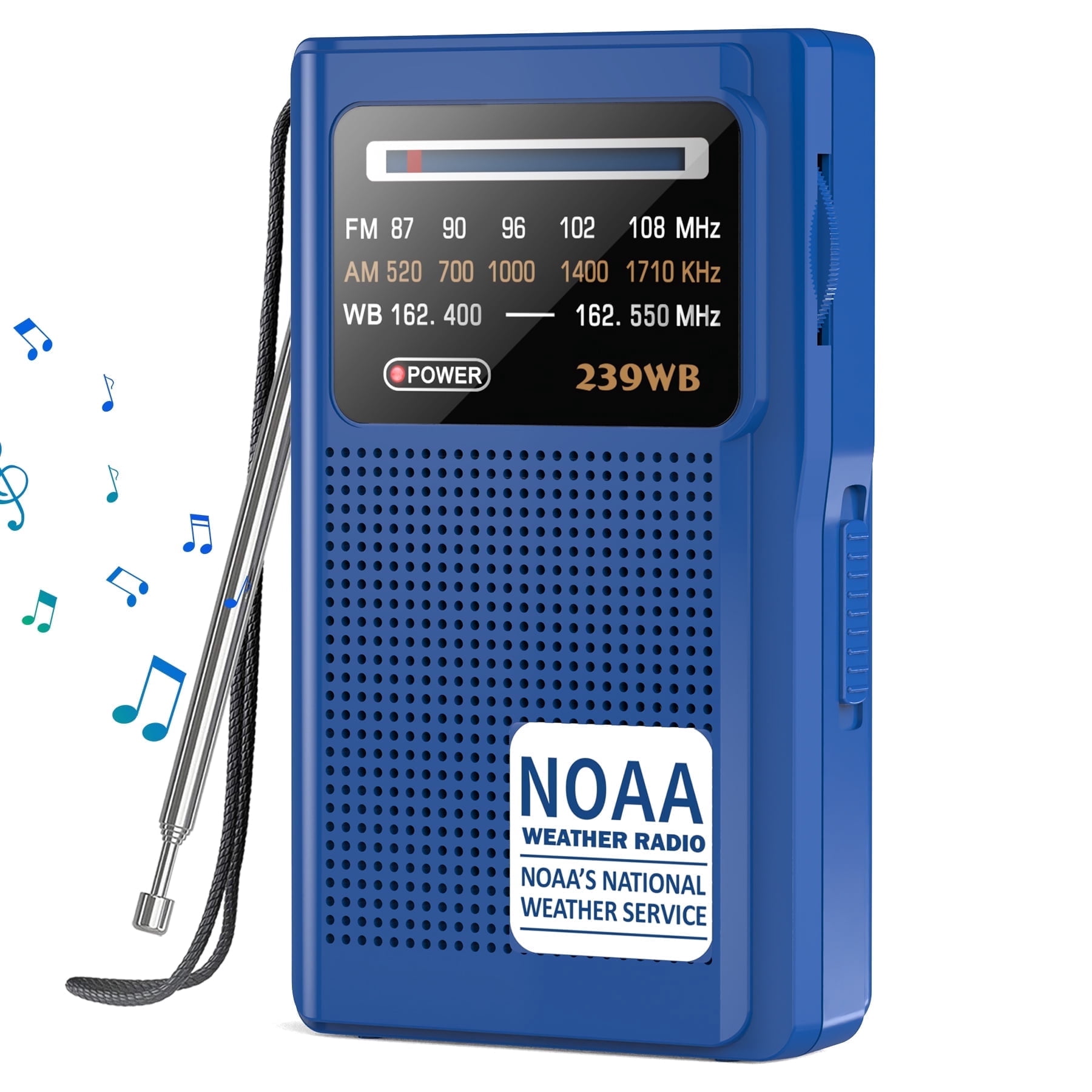 WeatherX Portable Weather Radios, Black, WR282B - Walmart.com