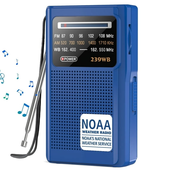 NOAA Weather Radio, AM FM Radio with Weather Band