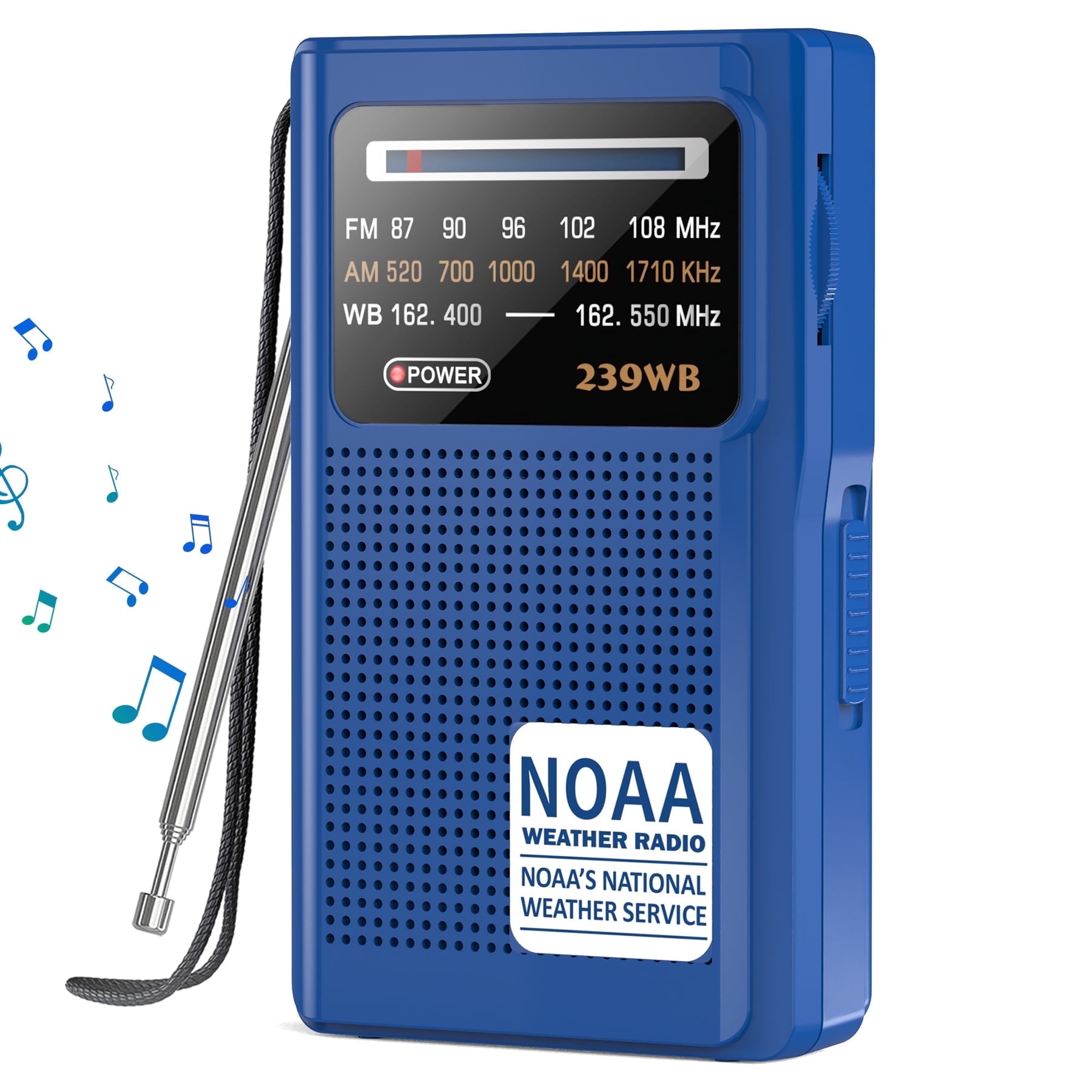 NOAA Weather Radio, AM FM Radio with Weather Band