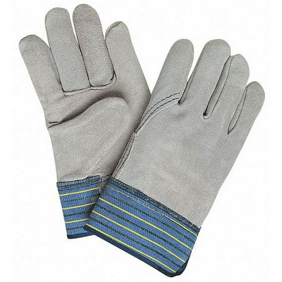 Mcr Safety Leather Gloves,Gray,2XL,PK12  1417XXL