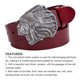 thumbnail image 5 of Sonducket Cinturones para hombre Eagle Retro de capas multifuncional clásico elegante diseño ajustable hebillas de cinturón hombres hebillas de Cinturones rojo marrón Sonducket AP004552-02, 5 of 6
