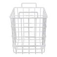thumbnail image 4 of Large Capacity Wire Storage Baskets, Metal Refrigerator Organizer Bins with Handles for Fridge, Pantry, Closets, White, Set of 2, Suitable for Refrigerators, Freezers, Cars,, 4 of 7