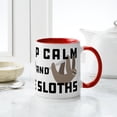 thumbnail image 6 of CafePress - Keep Calm And Love Sloths - 11 oz Ceramic Mug - Novelty Coffee Tea Cup, 6 of 6