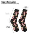 thumbnail image 2 of Uemuo Popcorn Printed Kids Boys Socks Seamless Crew Socks Crazy Funny Athletic Sport Socks for Children, 2 of 6