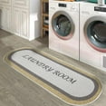 thumbnail image 1 of Non Skid Washable Laundry Room Runner Rug - 59 x 20 Inches Heavy Duty Ultra-Thin 70 % Cotton Laundry Mat for Laundry Room, 1 of 9