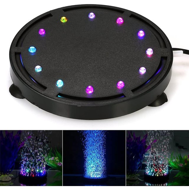 Acuario Fish Tank Diving Led Bubble Light Decoración colorida. Afortunado Sencillez