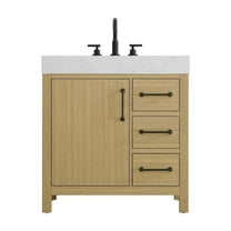 Elegant Kitchen and Bath 32 inch Single Bathroom Vanity In Honey Brown