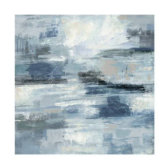 Trademark Fine Art 'Clear Water Indigo and Gray' Canvas Art by Silvia Vassileva