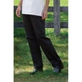 thumbnail image 1 of Uncommon Threads 4101-0106 Pantalon de Chef Femme en Noir - 2XLarge, 1 of 1