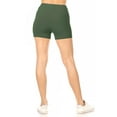 thumbnail image 3 of Women's Plus Size Casual Soft Stretch Elastic Waist Solid Workout Short Pant, 3 of 5