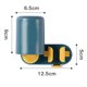 thumbnail image 3 of Estante de almacenamiento para baño de color azul y amarillo con soporte multifuncional para cepillos de dientes montado en la pared, 3 of 8