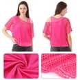 thumbnail image 5 of 80s Costumes Women Casual Costumes Fishnet Neon T-Shirt 2PCS, 5 of 7