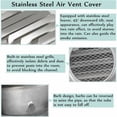 thumbnail image 4 of LoonWear Conduit de Ventilation en Acier Inoxydable, Entrée d'Air 100mm avec Filet de Protection, 4 of 5