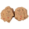 thumbnail image 1 of KAKOWELY Packaging Decor Tags 1 Set Wedding Party Hanging Gift Pendants Wedding Theme Gift Box Labels1.97"X1.18"X0.02", 1 of 4