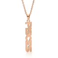 thumbnail image 1 of Stainless Steel Rose Gold Plated Vertical Zodiac, Astrology, Horoscope, Constellation Pendant Mens Womens Necklace, Free Micro Fiber Cloth, Giorgio Bergamo Pisces, 1 of 6