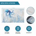thumbnail image 6 of Blue Octopus Coastal Placemats Set of 6, Coral Summer Beach Nautical Ocean Blue Placemats for Dining Table, Place Mats for Kitchen Tabletop, Waterproof Wipeable Dining Table Mats Set, 6 of 9