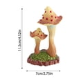 thumbnail image 2 of Simulation Mushroom Plant Model, Wild Plant Scene Sand Table Decoration Ornament, For Miniature Garden Bonsai Craft Home Office Desk Decor Landscape Model Diy Project Accent, 2 of 5
