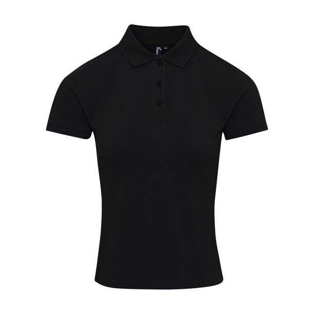 Premier - Polo Coolchecker Plus de Pique para Mujer (Negro)