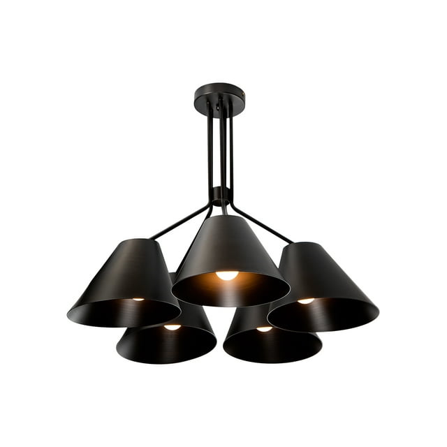 Lámpara Colgante Dark Decor Negro E27 60w 5 Luces LámparaYa Arteluce 23124-2 / Dark Decor / Lámpara Colgante