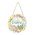 thumbnail image 4 of Letrero rústico para puerta de de Pascua, etiqueta colgante decorativa con cuerda colgante, letrero colgante de pared de madera para festival , Estilo A perfecl Colgantes colgantes, 4 of 6