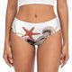 thumbnail image 1 of Balery Starfishes Shells Ropa Interior de Algodón para Mujer con Dibujo – Braguitas Cómodas y Elásticas, Estilo Clásico-4X-Large, 1 of 6