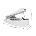 thumbnail image 2 of Topbathy Portable Handheld Sewing Machine White Lightweight Stainless Steel for Sewing and Repair, 2 of 6