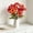 Red, variant on Faux Dried Chamomile Flowers Bouquet, 14 Heads Artificial Silk Floral s Fall Wedding Centerpiece, UV Resistant 13.8" Long Boho Home Table Vase Decor