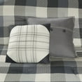 thumbnail image 5 of Madison Park Ridge 7 Piece Herringbone Comforter Set in Grey, 5 of 5