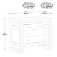 thumbnail image 4 of Better Homes & Gardens Ezra 2-Drawer Nightstand with USB, Walnut Finish, 4 of 10