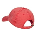 thumbnail image 3 of Peace Symbol Embroidered Washed Cap - Red OSFM, 3 of 5
