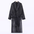 thumbnail image 7 of Miqool Women's Plush Fleece Bathrobe with Shawl Collar and Pockets -Long Robe Soft Warm Belted, 7 of 7