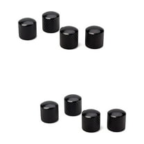 8 pcs Guitar Bass Dome Control Knobs for Replacement (Black)
