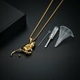 thumbnail image 6 of Stainless Steel Cute Cat Urn Pendant Necklace for Cremation Ashes Holder Necklace for Ashes Pet Memorial Jewelry, 6 of 7